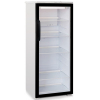 Шкаф холодильный,  290л, 1 дверь стекло, 4 полки стекло, ножки, +1/+10С, стат.охл., белый+черный фронт. подсветка