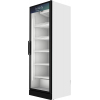 Шкаф холодильный,  603л, 1 дверь стекло, 5 полок, ножки, +2/+8С, дин.охл., белый RAL9003, агрегат нижний, рама двери и решетка агрегата черные