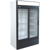 Шкаф холодильный, 1120л, 2 двери-купе стекло, 8 полок. ножки, 0/+7С, дин.охл., белый, фронт черный, агрегат нижний, канапе, R290